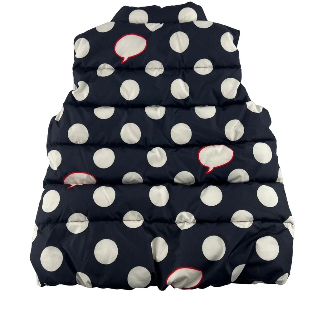 GAP Kids Ellen Degeneres Girls Boys Medium Regular Puffer Vest Polka Dots‎